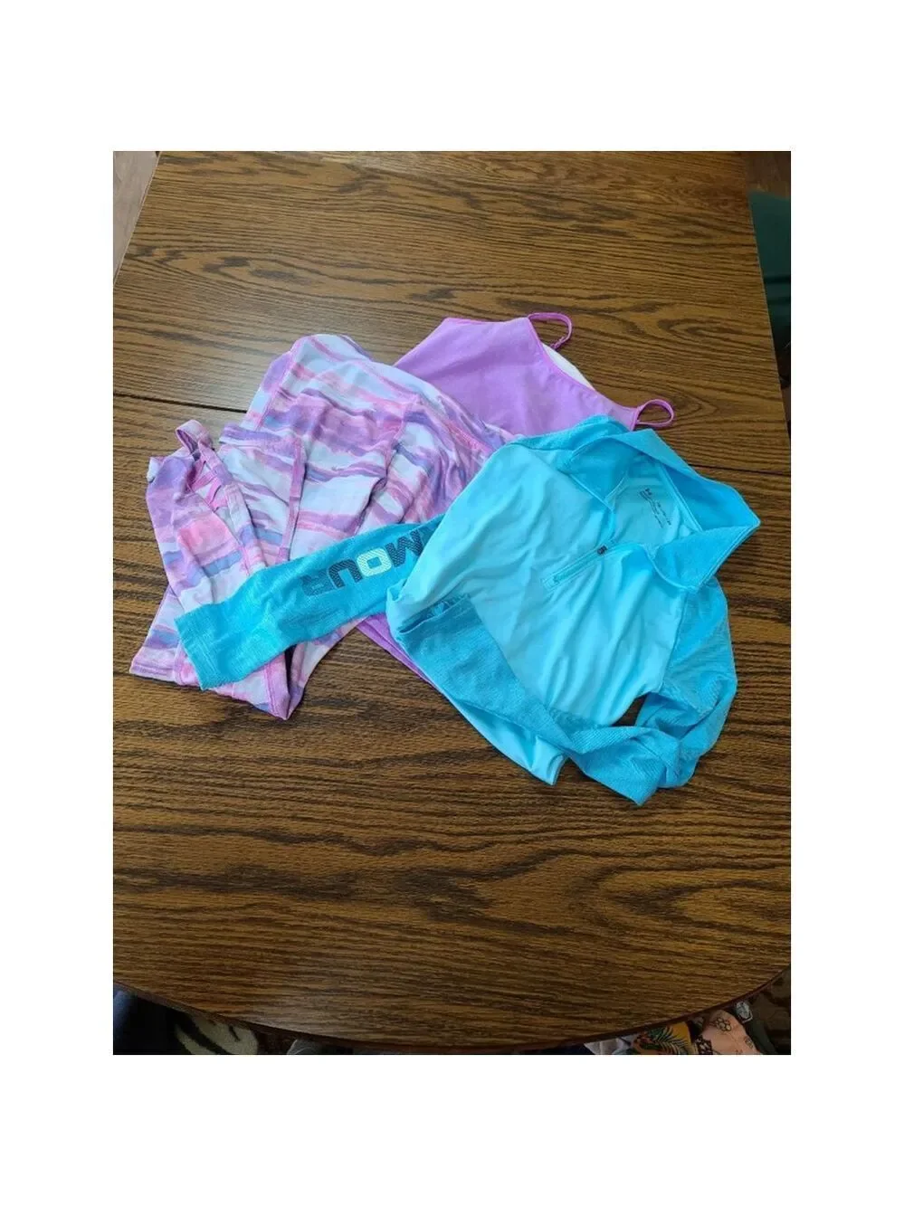 Activewear Outfit Girls 14: Purple Pink Top & Leggings